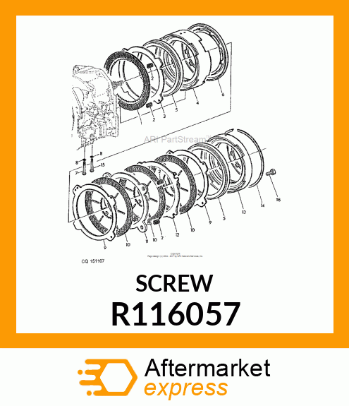 SCREW, SPECIAL FLANGE HEAD R116057