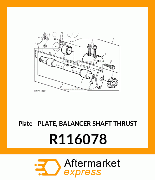 Plate - PLATE, BALANCER SHAFT THRUST R116078