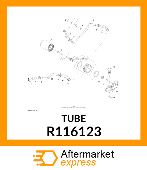 LINE,COOLER UPPER R116123