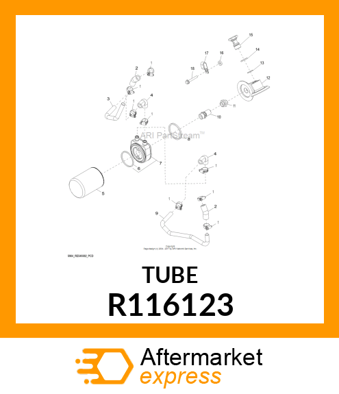 LINE,COOLER UPPER R116123