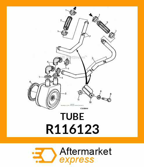 LINE,COOLER UPPER R116123