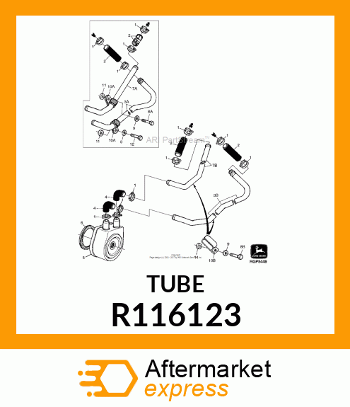 LINE,COOLER UPPER R116123