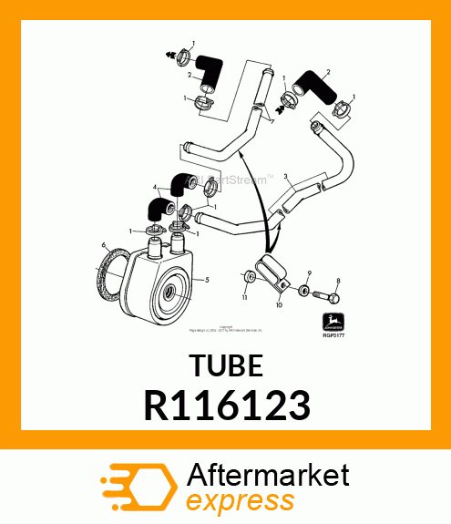 LINE,COOLER UPPER R116123