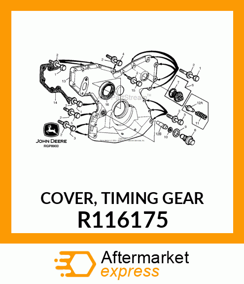 COVER, TIMING GEAR R116175
