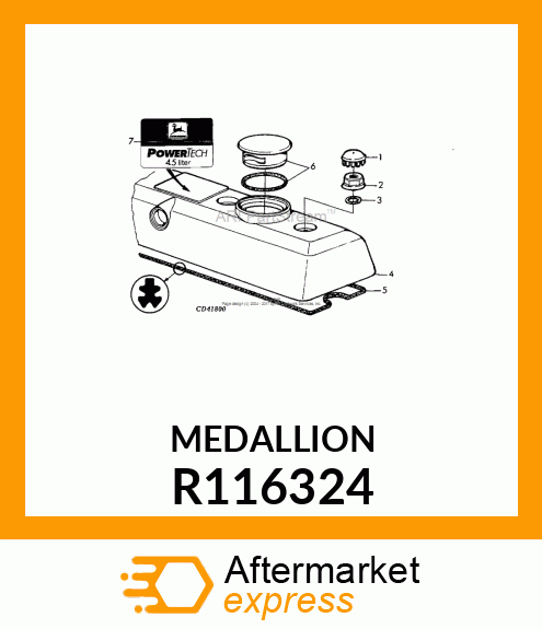 MEDALLION, ENGINE R116324