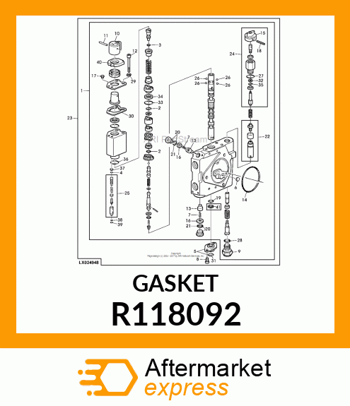 GASKET, CAP R118092