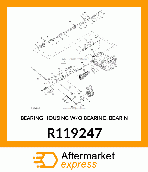 BEARING HOUSING W/O BEARING, BEARIN R119247