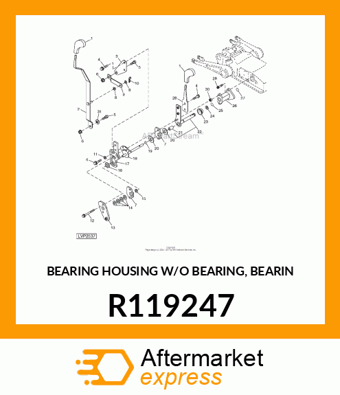 BEARING HOUSING W/O BEARING, BEARIN R119247