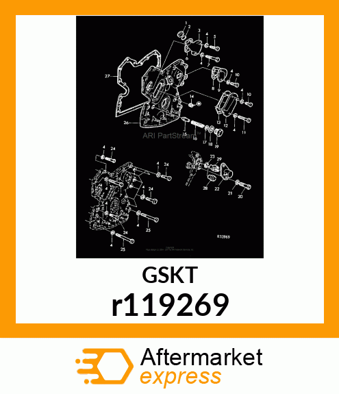 GASKET,TIMING GEAR COVER r119269