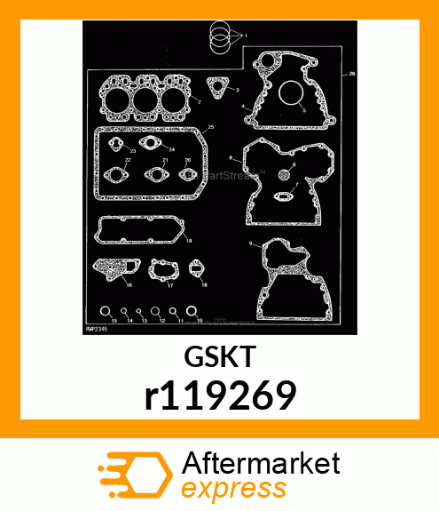 GASKET,TIMING GEAR COVER r119269