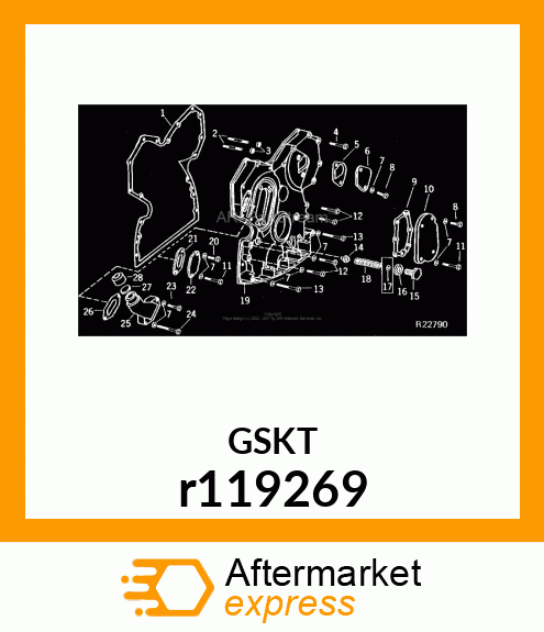 GASKET,TIMING GEAR COVER r119269