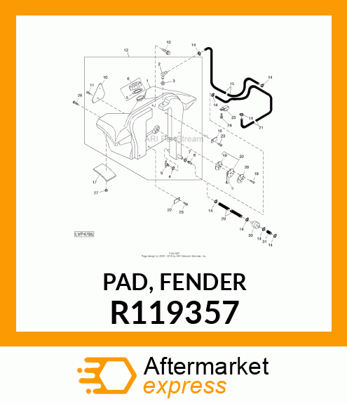 PAD, FENDER R119357