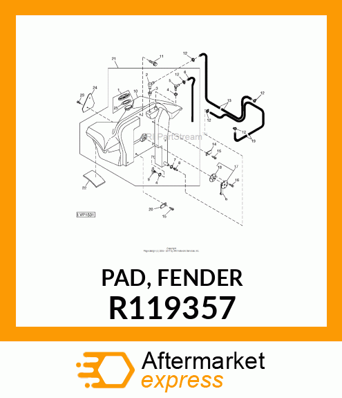 PAD, FENDER R119357