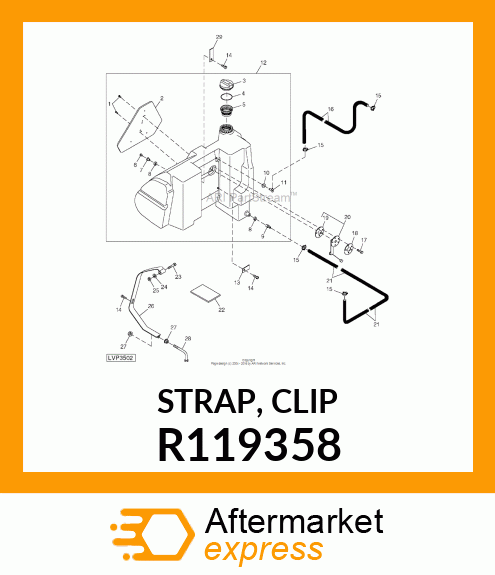 STRAP, CLIP R119358