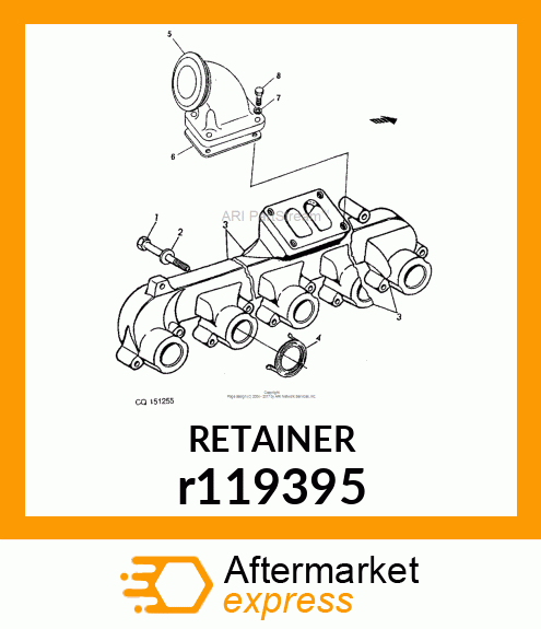 GASKET, EXHAUST MANIFOLD r119395