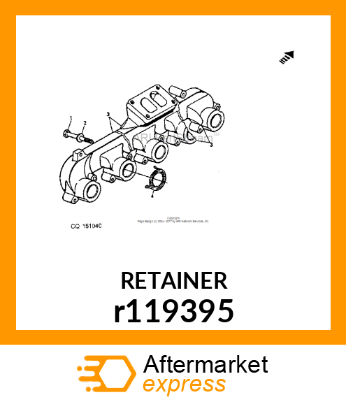 GASKET, EXHAUST MANIFOLD r119395