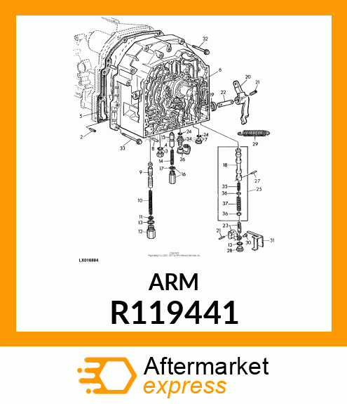 ARM, OUTER CLUTCH R119441