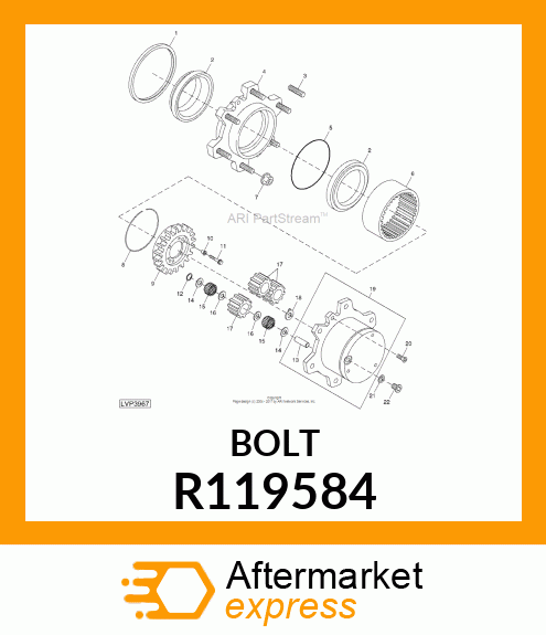 CAP SCREW, SCREW, CAP R119584