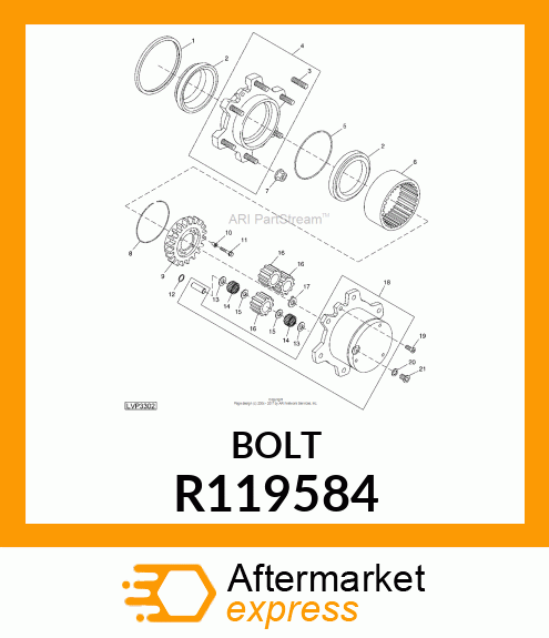 CAP SCREW, SCREW, CAP R119584