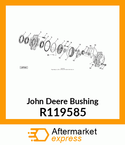 BUSHING, BUSHING, SPECIAL R119585