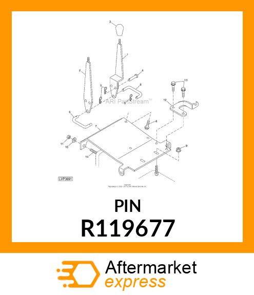 HOOK,SCV LEVER R119677