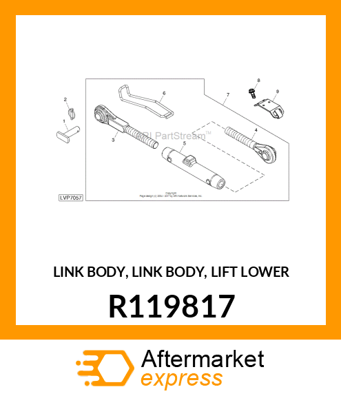 LINK BODY, LINK BODY, LIFT LOWER R119817