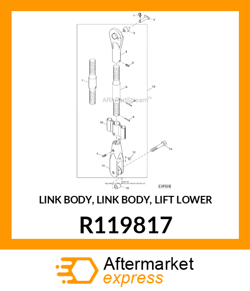 LINK BODY, LINK BODY, LIFT LOWER R119817