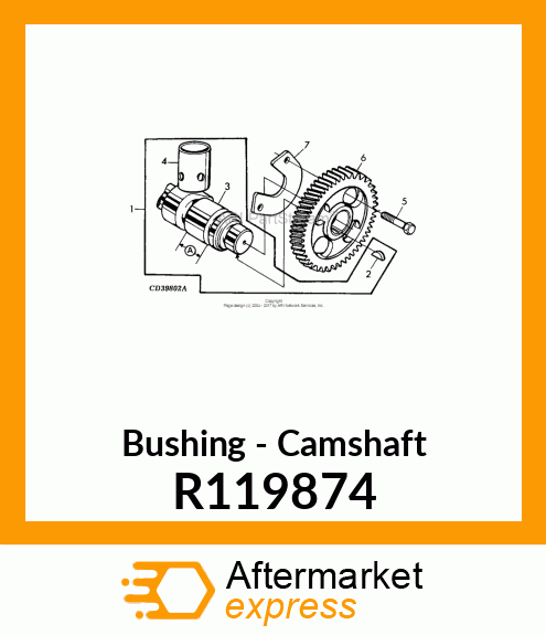 BUSHING,CAMSHAFT JOURNAL R119874