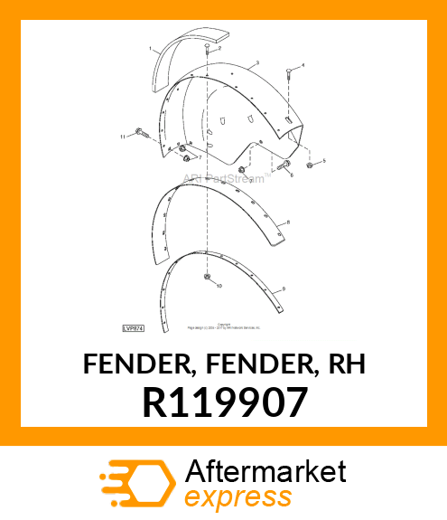 FENDER, FENDER, RH R119907