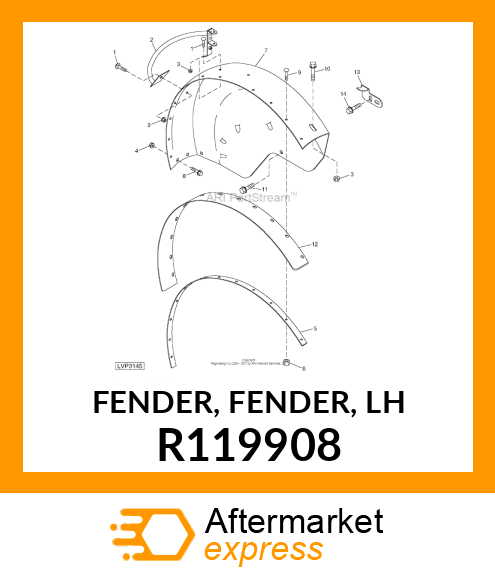 FENDER, FENDER, LH R119908