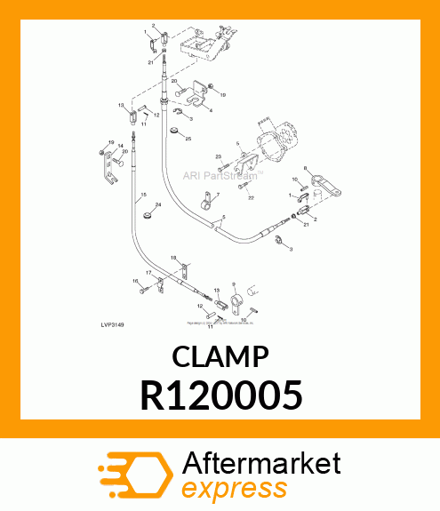 CLAMP, CLAMP, FNR CABLE R120005