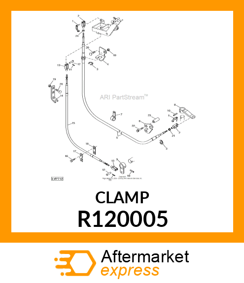 CLAMP, CLAMP, FNR CABLE R120005