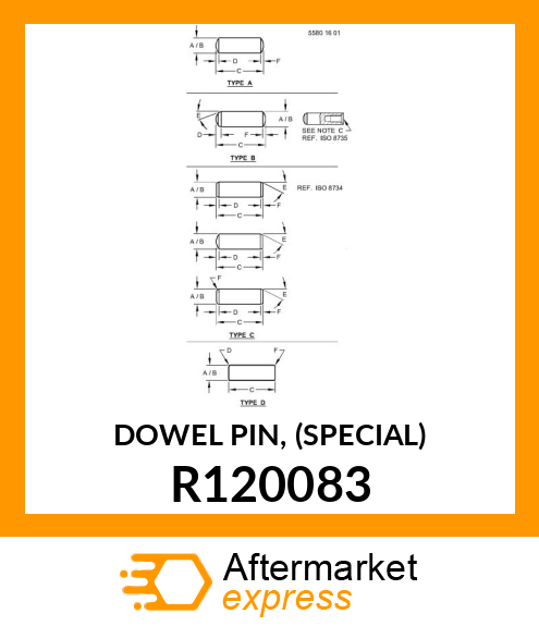 DOWEL PIN, (SPECIAL) R120083