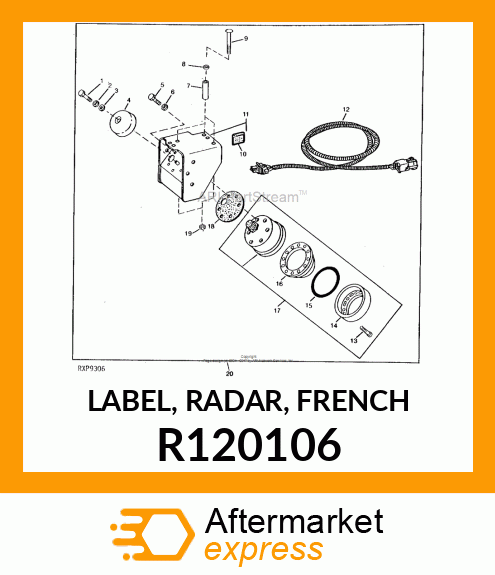 LABEL, RADAR, FRENCH R120106