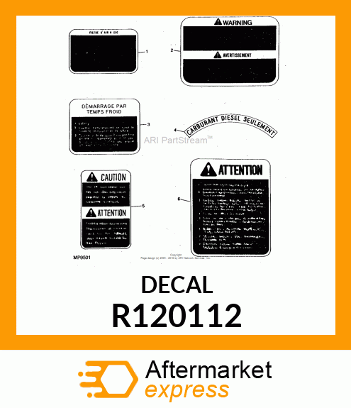 LABEL, PTO SAFETY, BI R120112