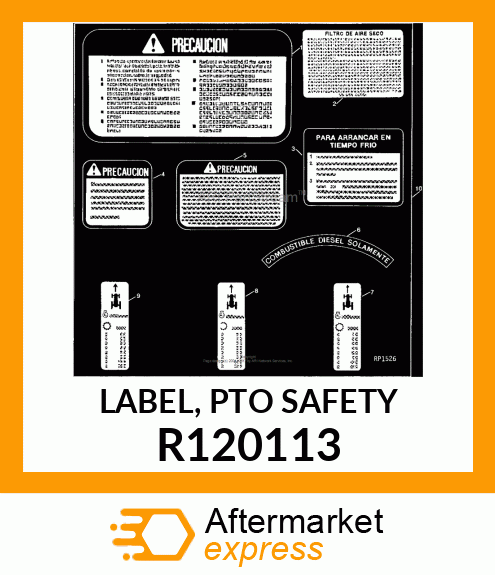 LABEL, PTO SAFETY R120113