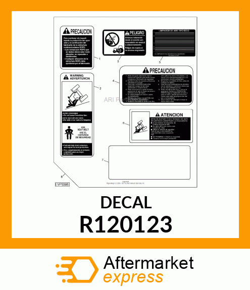 LABEL,ROPS WARNING(SPANISH/ENGLISH) R120123