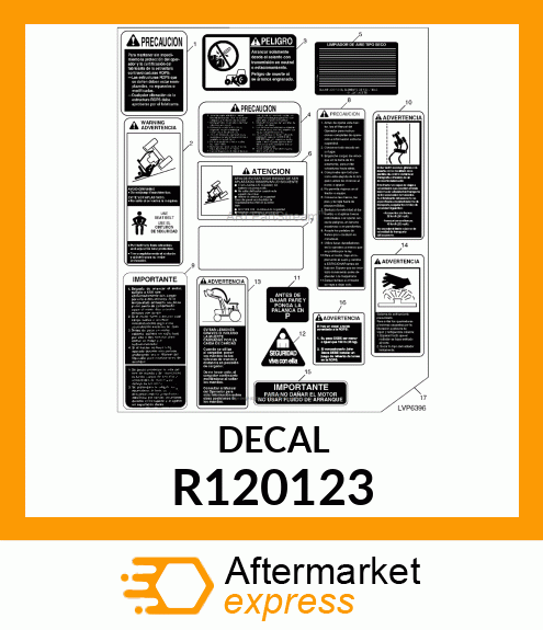 LABEL,ROPS WARNING(SPANISH/ENGLISH) R120123