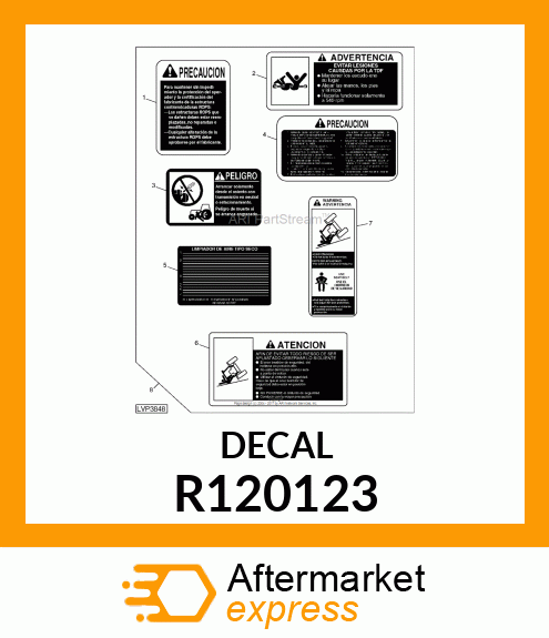 LABEL,ROPS WARNING(SPANISH/ENGLISH) R120123