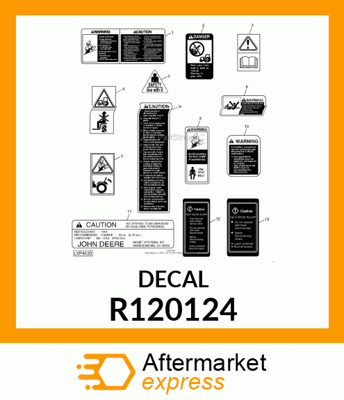 LABEL, ROPS WARNING (ENGLISH) R120124