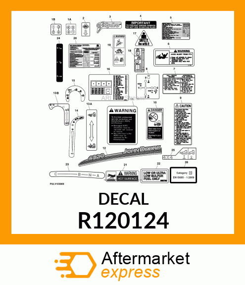 LABEL, ROPS WARNING (ENGLISH) R120124