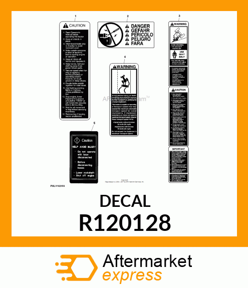 LABEL, SAFETY (ENGLISH) R120128