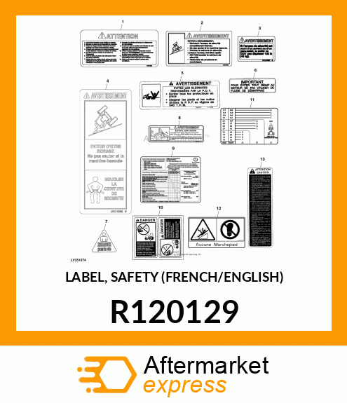 LABEL, SAFETY (FRENCH/ENGLISH) R120129