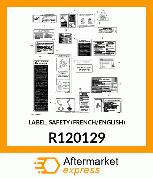 LABEL, SAFETY (FRENCH/ENGLISH) R120129