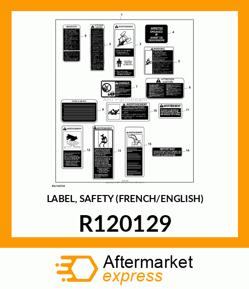 LABEL, SAFETY (FRENCH/ENGLISH) R120129