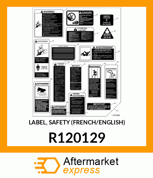 LABEL, SAFETY (FRENCH/ENGLISH) R120129