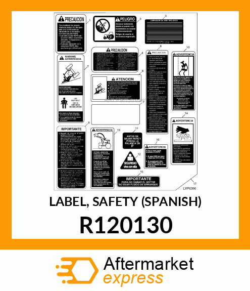 LABEL, SAFETY (SPANISH) R120130