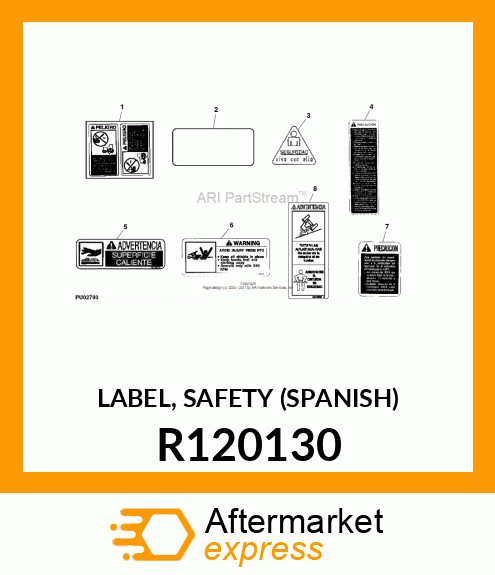 LABEL, SAFETY (SPANISH) R120130