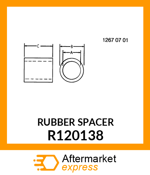 SLEEVE,5/8" FLEX (VITON) R120138