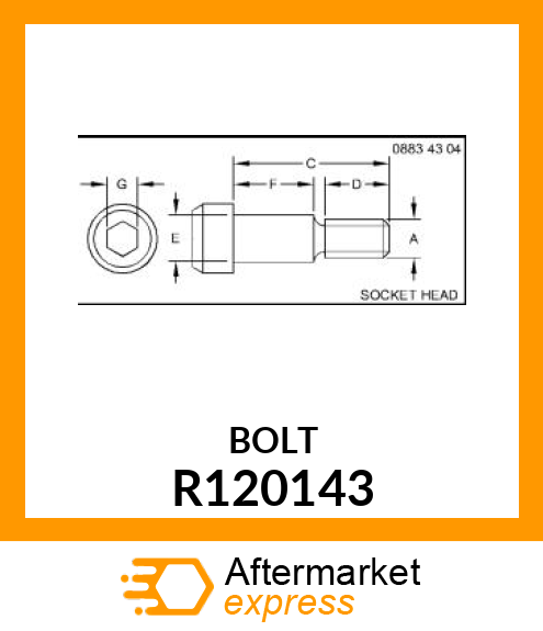 BOLT, SHOULDER R120143